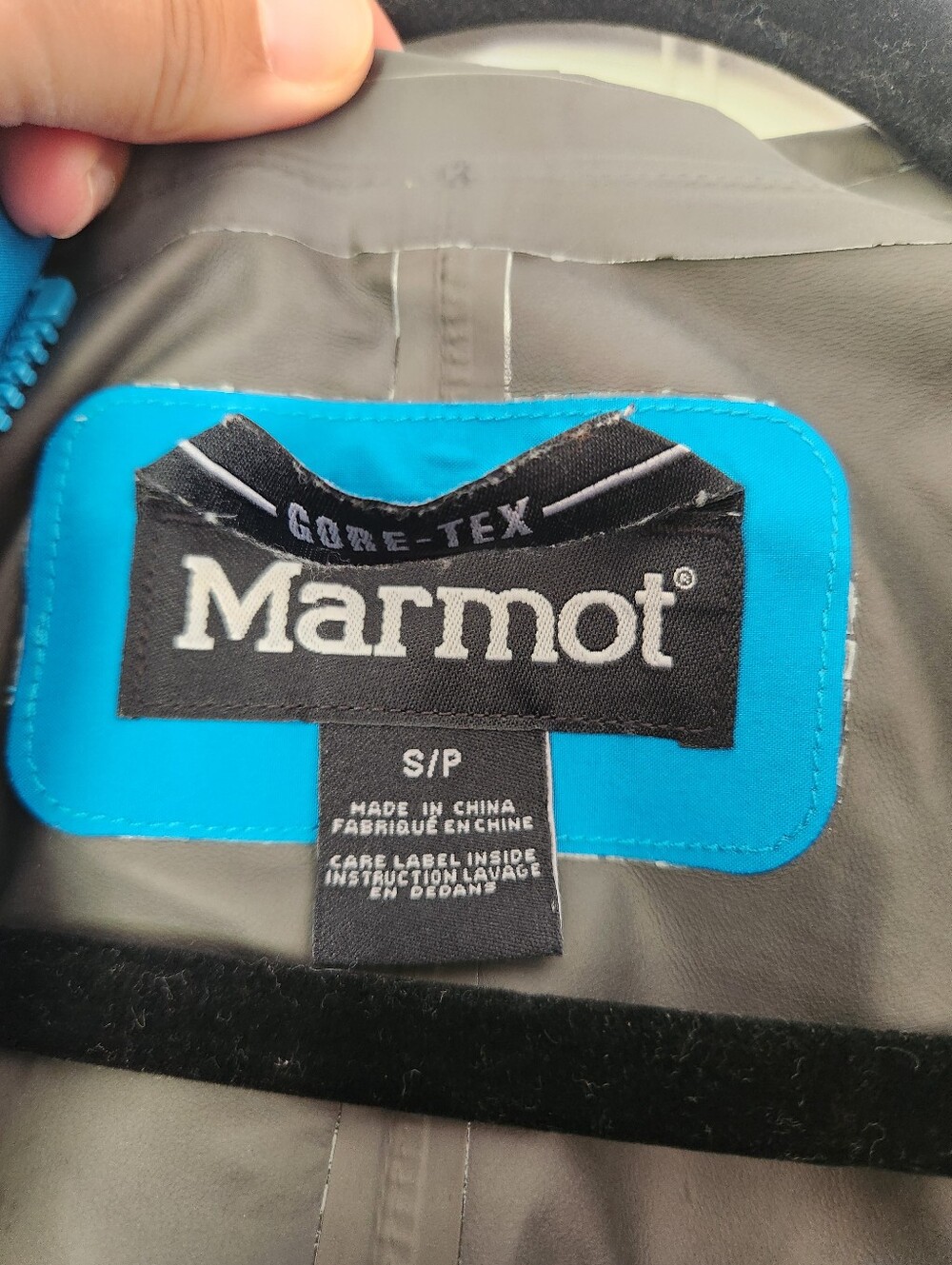 MARMOT Teal Minimalist Waterproof Breathable Outdoor Gorpvore Jacket Hood Small - Picture 8 of 9
